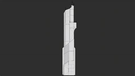 3d Sci Fi Futuristic Skyscraper Pbr 11 Turbosquid 1791990