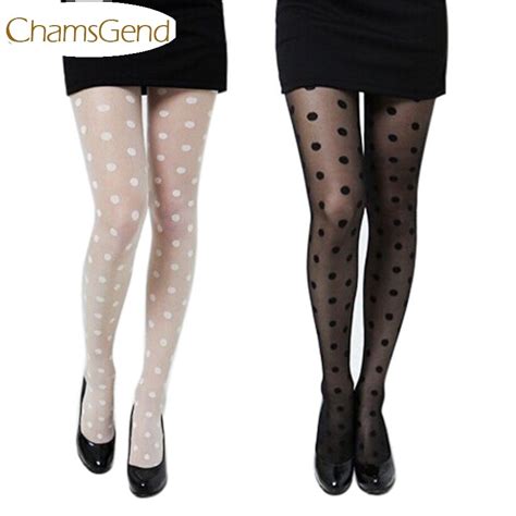 Chamsgend Polka Dot Tights Women Lace Pantyhose 70414 Drop Shipping In