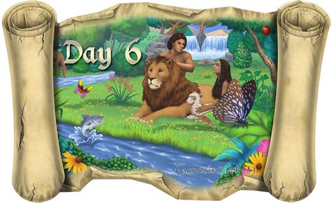 Creation Story Day 6 Bible Scroll Creation Story Creation Bible