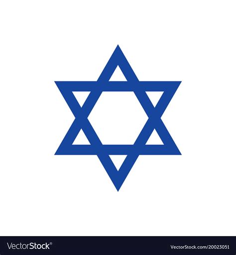 Star Of David Symbol Of Judaism Royalty Free Vector Image The Best