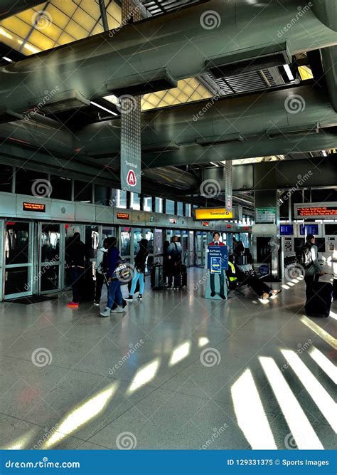 Newark Airport Air Train Editorial Image Image Of Located 129331375