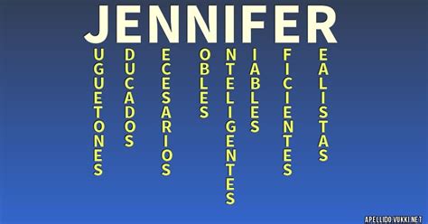 Significado Del Nombre Jennifer Glancemoms