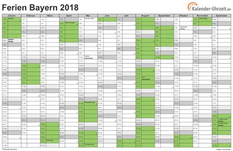 Kalender 2021 kostenlos downloaden und ausdrucken. Ferien Bayern 2018 - Ferienkalender zum Ausdrucken