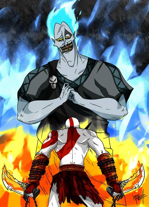 Kratos Vs Hades By Jeremy Mendoza On Deviantart