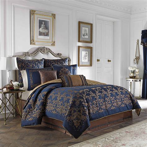 monroe blue  croscill home fashions beddingsuperstorecom