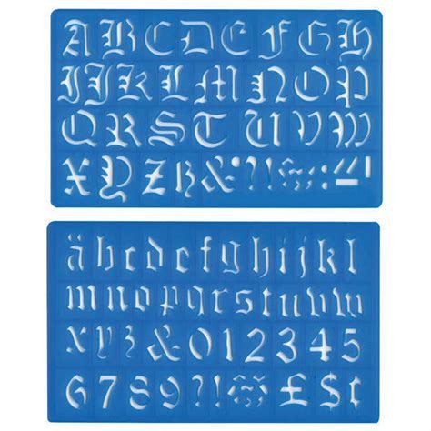 Helix Old English Alphabet Stencil Set 30mm For Sale Online Ebay
