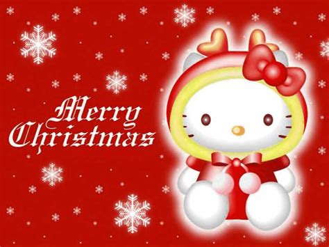 Hello Kitty Christmas Wallpaper Imagui