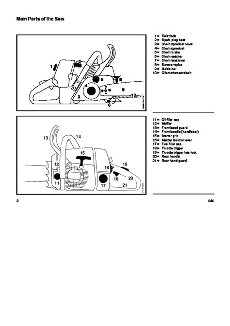 Stihl 044 Chainsaw Owners Manual