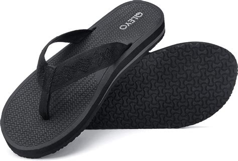 Buy Qleyo Womans Flip Flops Comfort Foam Slippers Wide Width Thong