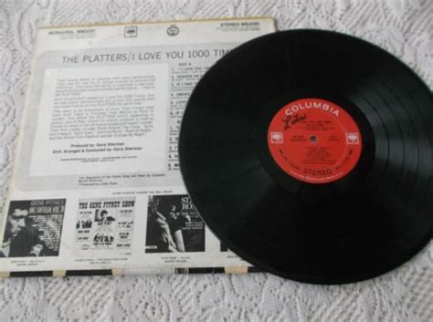 The Platters I Love You 1000 Times Record Album Lp Canada Pressing Ebay