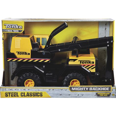 Tonka Classic Steel Mighty Backhoe Construction Toy Northern Tool Equipment