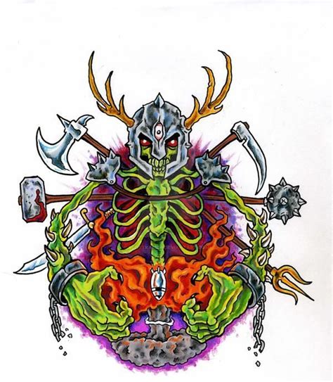 Seven Deadly Sins Wrath By Scottkaiser On Deviantart Evil Skull Tattoo