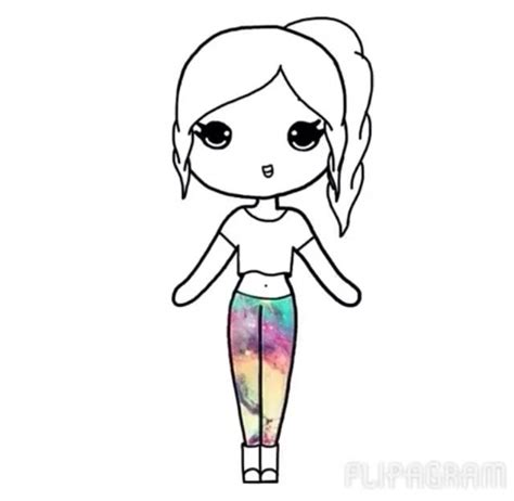 Pin By Ells N On Chibi Tamplate Chibi Girl Drawings Cute Girl