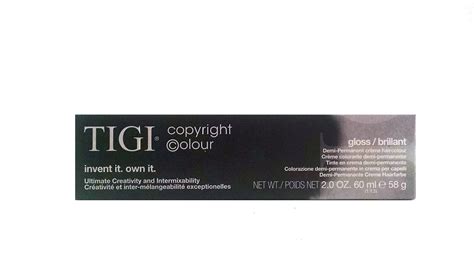 Zzx Tigi Copyright Colour Gloss Brilliant Demi Permanent Haircolour Oz