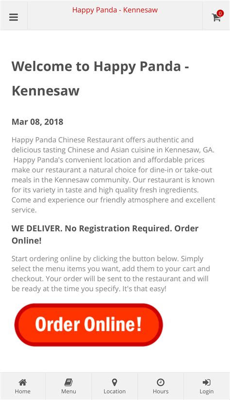 Happy Panda Kennesaw Ordering Apk For Android Download