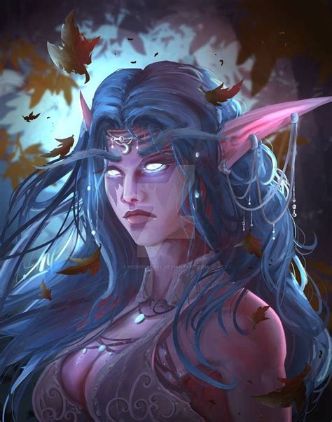 Tyrande Whisperwind Fanart By PierricSorel On DeviantArt Warcraft Art World Of Warcraft Blood