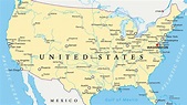 Mapa Político de Estados Unidos
