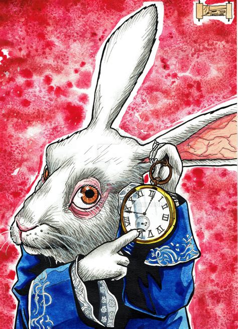 White Rabbit Alice In Wonderland By Dredfunn On Deviantart