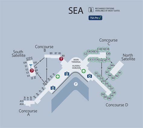 27 Seatac Airport Terminal Map Maps Online For You