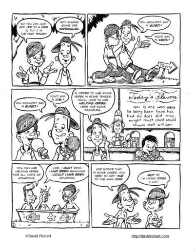 Grammar Comics Parts Of Speech David Rickert