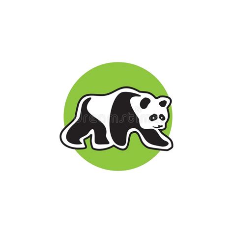 Panda Animal Logo Design Template Stock Vector Illustration Of Icon