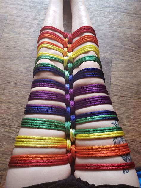Nylon Bondage Rope Rainbow Shibari Rope Synthetic Rope Mature