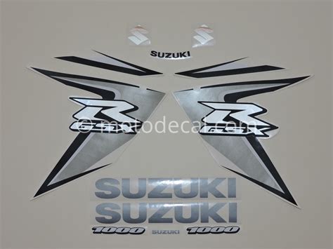 Suzuki Gsx R 1000 2008 White Decal Kit By Motodecalcom