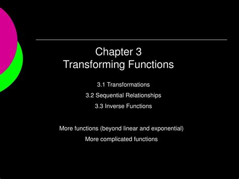 Ppt Chapter 3 Transforming Functions Powerpoint Presentation Free