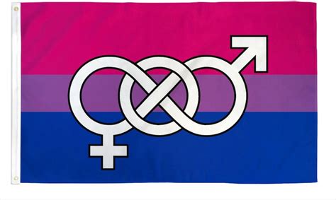 Bandera De Símbolo Bisexual 3 X 5 Lgbtq Impermeable Etsy España
