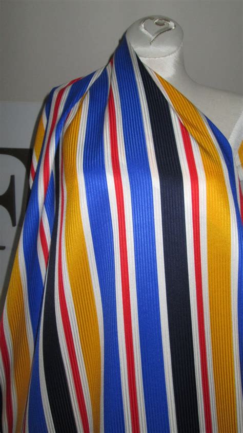 Multi Colorful Stripe Silk Jacquard