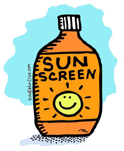 sunscreen clip art sunscreen remove acne clip art