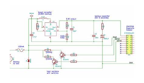 battery tester circuit diagram