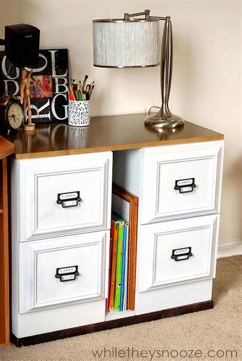 If you know ahead of time that you're going to paint a cabinet a color you can't find anywhere, and you don't i spray painted our ugly white and rusted metal file cabinet a sweet deep magenta color and it totally revived it! While They Snooze: File Cabinet Update | Diy furniture ...