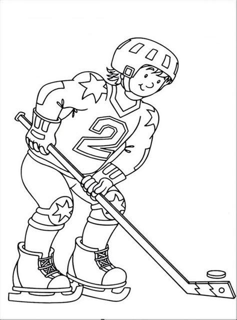 Hockey Net Coloring Page