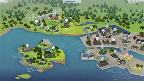 The Sims 4 Get Together Windenburg Interactive Map Sims Community