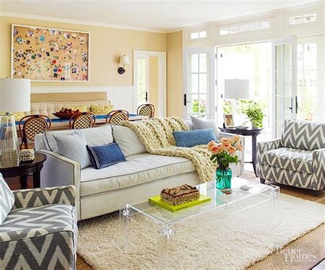 Brooke Shields Hamptons Home Tour Coastal Living Room