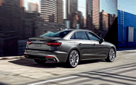 Download Wallpapers 2020 Audi A4 Rear View Exterior Gray Sedan New