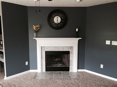 Gray paint can go warm or cool, and how it looks on a wall or cabinets will vary depending on how much light you get in a room. Sherwin Williams Wall Street paint. Smoky blue. Love this ...