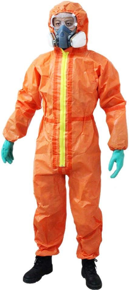 Mxbaoheng Protective Coverall Chemical Liquid Nuclear Radiation Protection Suit With Mask