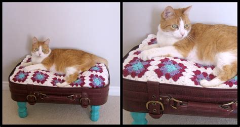 Catelope Upcycled Suitcase Cat Bed