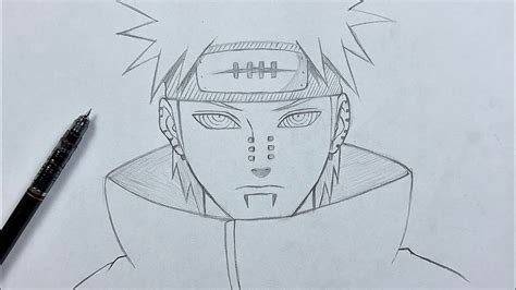 How To Draw Pain From Naruto Step By Step Anime Sketch Youtube