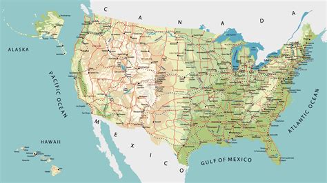 Mapa De Carreteras De Estados Unidos