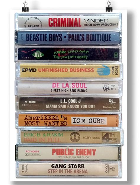 hip hop cassettes poster