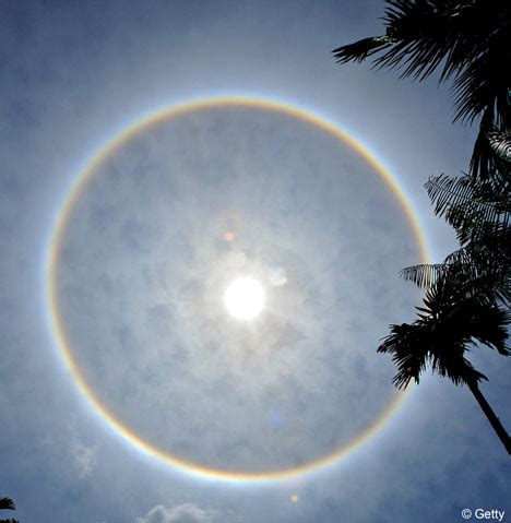 In circle o, the radius is 8 inches and minor arc is intercepted by a central angle of 110 degrees. Dazzling image of a full-circle rainbow | Daily Mail Online