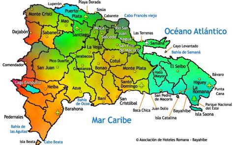 Mapa De Provincias República Dominicana