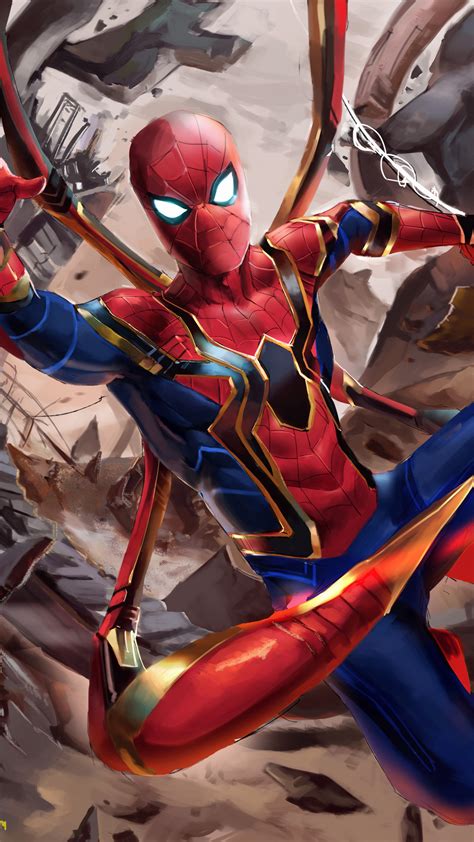 1080x1920 Iron Spider Suit In Avengers Infinity War Iphone 76s6 Plus