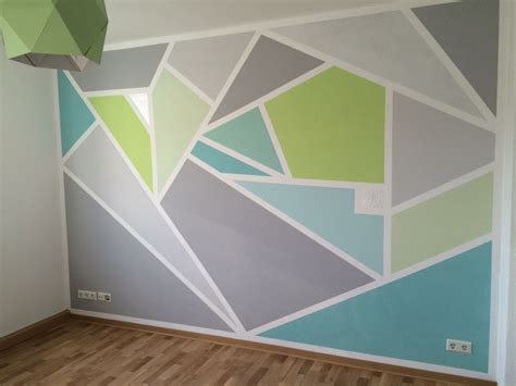 New Geometric Wall Painting New Design Model Geometric Wall Paint