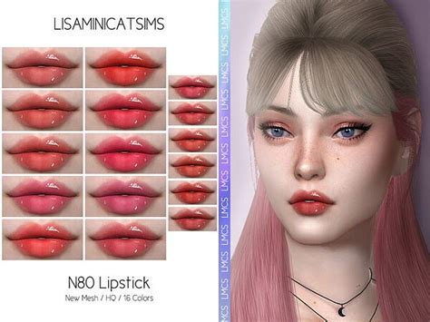 Lipstick N80 B Lisaminicatsims From Tsr Sims 4 Downloads