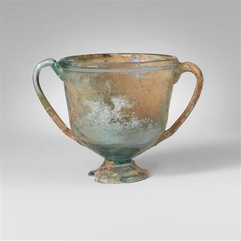Glass Cantharus Cup With Two Handles Roman Early Imperial The Metropolitan Museum Of Art
