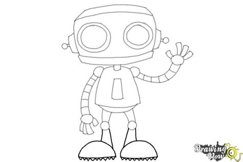 Kids, learn how to draw the robot by following the steps below. How to Draw a Robot (Ver 2) - DrawingNow